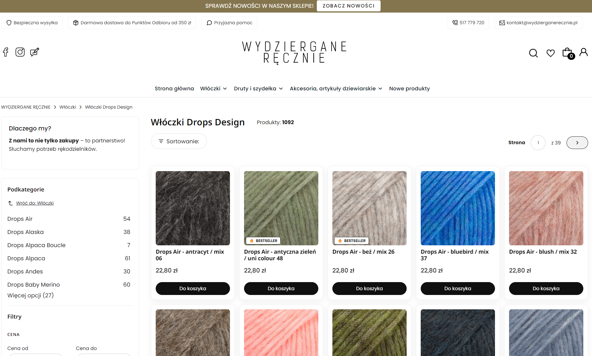 Dlaczego włóczki DROPS dobrze trzymają formę? Analiza składu i skrętu przędzy