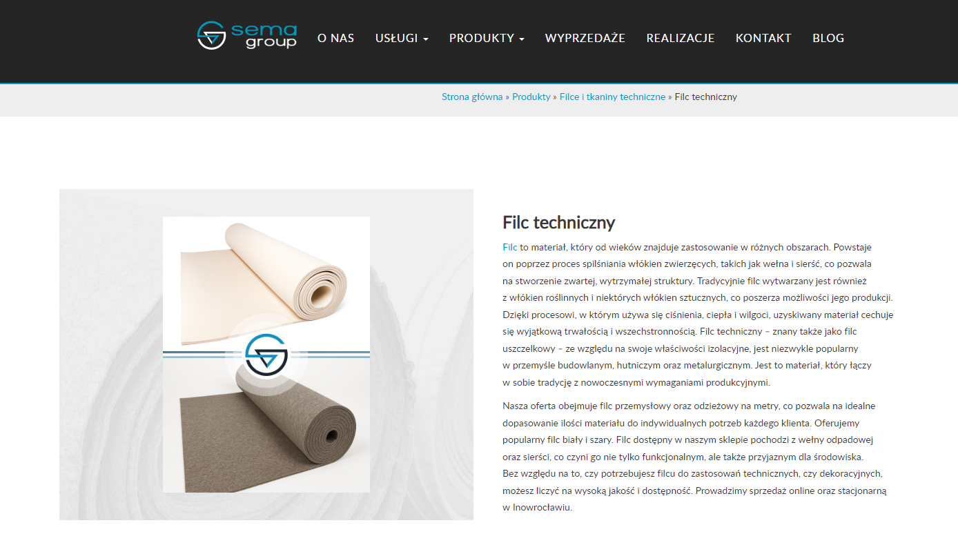 Filc techniczny w przemyśle - właściwości materiału cenione w środowisku produkcyjnym
